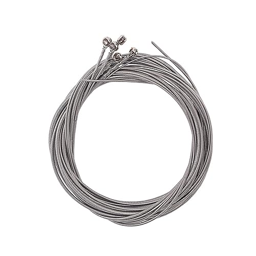 SUPVOX 5 Pcs Stainless Steel Bass Strings Bass String Replacement Guitar String Gauge Bass Guitar Music Accessories Silver Color
