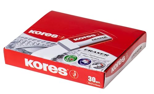 Kores KE-30 bloques de borrar blancos de cuarenta milímetros 3