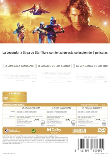 Star Wars Episodios 1-3 DVD Ediciones Remasterizadas Sin Cortes de Streaming 3