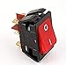 Pitco 60142401, Sw, Rkr 2Pdt W/Lamp 120V Red