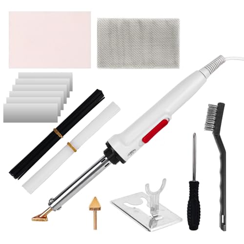 Set Saldatore In Plastica, 100 W, 220 V, 20 V, Set Di Riparazione Per Saldatore Con 1 Saldatore, 2 Punte Grandi E Piccole, 20 Barre Di Saldatura In Bianco E Nero