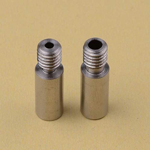 Lysee 3D Printer Parts & Accessories - 2pcs/lot Super Smooth V6 Kraken Titanium Alloy Heat Break Throat TC4 Thermal Barrel for 1.75mm Filament 3D Printer - (Size: 1.75mm(with PTFE))