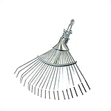 Rekord Laubbesen mit Schlaufenbefestigung (verzinkt) - verstellbare Arbeitsbreite 27-50 cm - ohne Stiel, Laubrechen, Fächerbesen, Laubharke, Laubfeger, Drahtlaubbesen