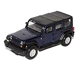 Aus Metall mit Plastikteilen alles-meine.de GmbH Jeep Wrangler Unlimited Rubicon 4 Türer Blau JK Ab 2007 1/32 Burago Modell Auto mit individiuellem Wunschkennzeichen