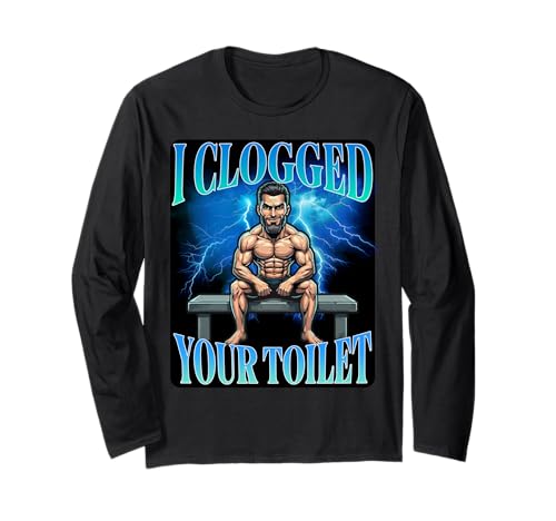 I Clogged Your Toilet Funny Alpha Wolf Meme Stupid Brainrot ����T�V���c