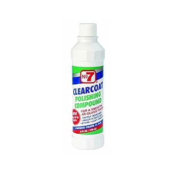 No. 7 Clearcoat Polishing Compound Removes Light Oxidation 8 Oz.
