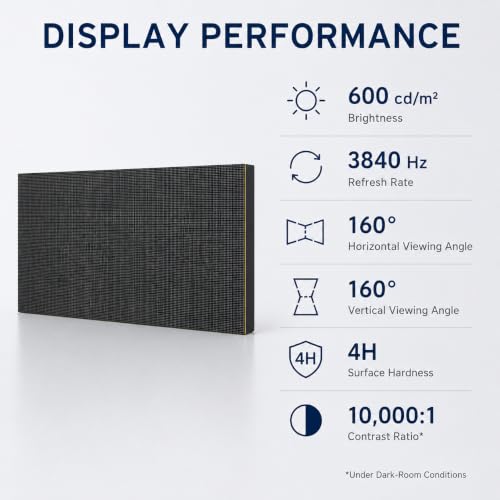 Image of P1.25 COB Indoor LED Display Module, 20 Pack 320 x 160mm Flip-Chip LED Screen Panels, 256 x 128 Pixels, 3840Hz, Front Service LED Video Wall Modules for Conference Rooms