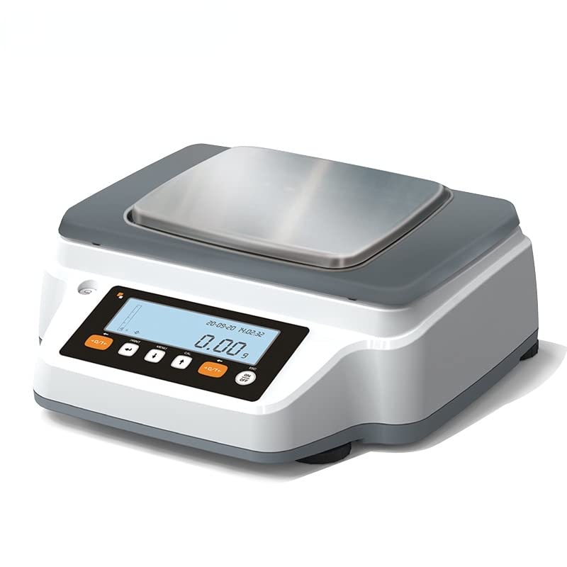 High Capacity Balance, 6200g 0.01g Readability, Large Pan, Fast Weighing Scale