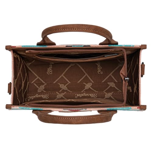 Image of Wrangler Purse Western Aztec Tote Bag Women Top Handle Handbags with Detachable Strap | Western