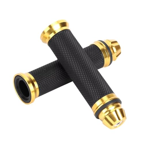 Poignées Moto anti vibrations en caoutchouc et alu pour le bar vélo guidon