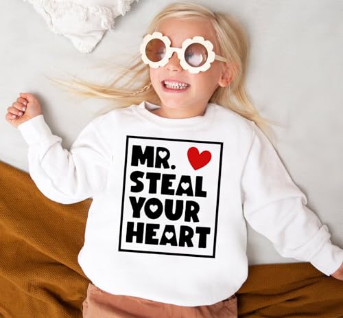 Toddler Boys Sweatshirt Valentine Shirt Girls Heart Clothes Love Hoodie Kids Long sleeve Cotton Outfits Tops 1-7T4