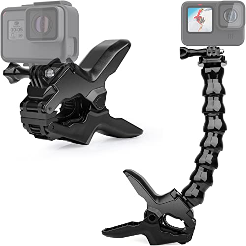 GoPro Jaws - Pince Flexible Avec Cou Réglable | Pour Fixer Ta GoPro Partout (0,6-5 Cm)