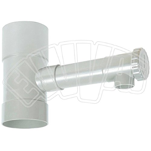 Ribiland Récupérateur d'eau Diamètre 80mm Gris