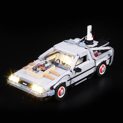 LED Lighting Kit for Lego Back-to-The-Future-Time-Machine, Creative Light for Lego Creator Expert 10300, A Idea Gift for Kids or Fans (Lights Only, No Lego Models)