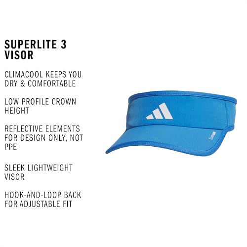 Image of adidas Women's Superlite Visor - Lightweight Moisture-Wicking Running Tennis Hat