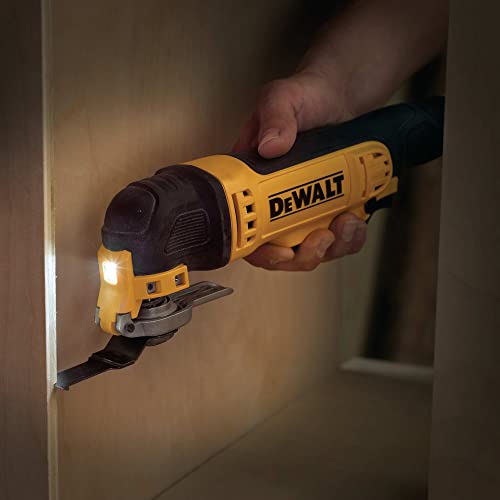 Dewalt Multi-Tool Bi-Metall Sägeblatt DT20701 (43 x 30 mm, mit Multi-Fit-Aufnahme, für den Einsatz in Holz, Holz mit Nägeln, Kunststoff & Gipskarton)