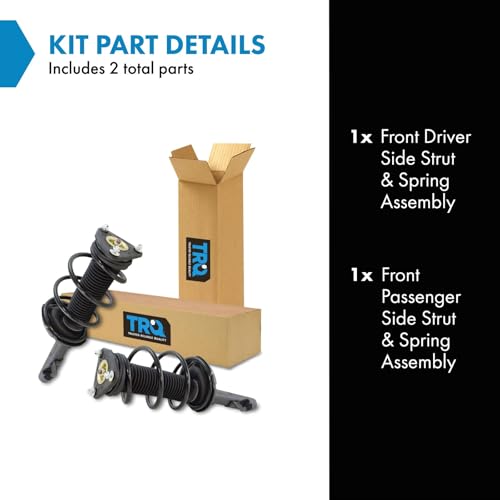 Image of TRQ Front Driver and Passenger Side Strut and Spring Assembly Set Loaded | For 13-19 Ford Escape