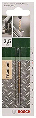 Bosch 2 609 255 091 - Broca para metal HSS-TiN, DIN 338