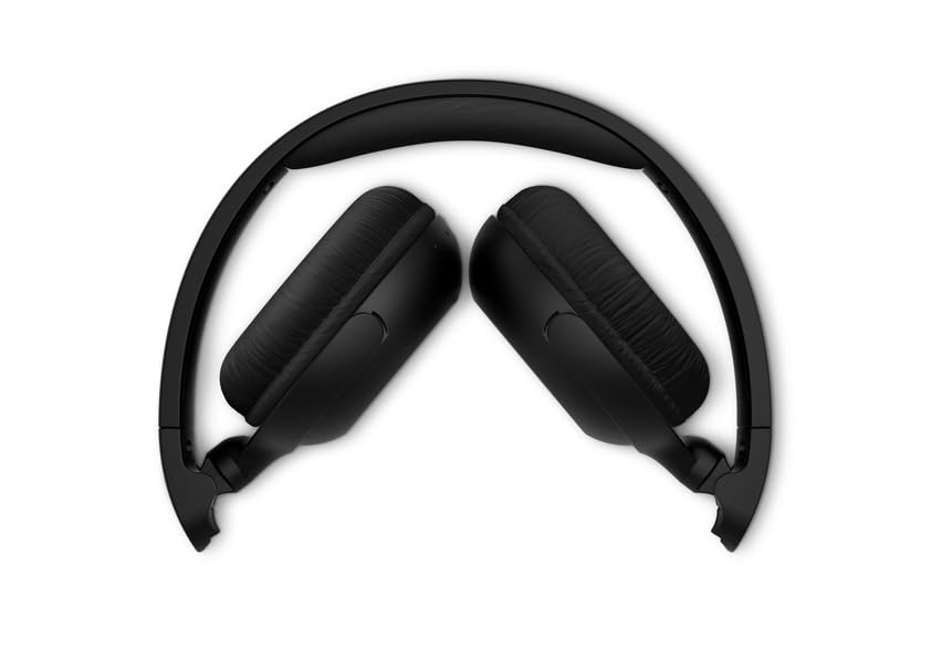 Image of Philips H2209 Wireless Headphones,On-Ear Bluetooth Headphones, Dynamic Bass, Sound Signature,Clear Call,25H Battery Life,Fast Charging,Soft Ear Cups,Bluetooth 5.4,Compact Design,Light,Matte Black