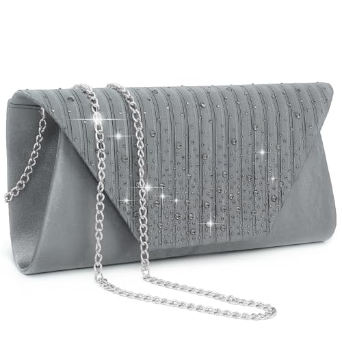 Phette de soirée à paillettes Dasein pour femme sac à main formel chic noir