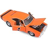 1969 Dodge Charger R/T Harley Davidson Orange 1/25 Model Car by Maisto