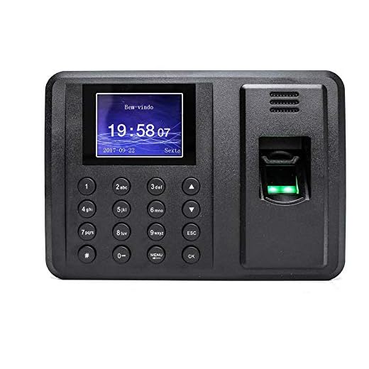 Relógio De Ponto Biometrico Digital Eletronico Bivolt Lcd
