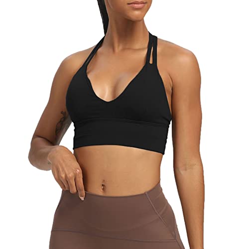 Aoxjox Women's Workout Sports Bras Fitness Trainning Infinity Gym Bra Yoga Crop Tank3