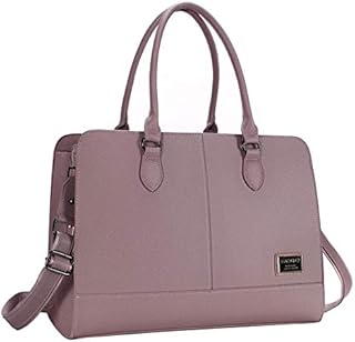MOSISO Women Laptop Tote Bag (15-16 inch) 3 Layer Compartments, Purple