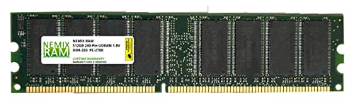 512MB DDR 333MHz PC2700 184-PIN Memory RAM DIMM for Desktop PC by NEMIX RAM
