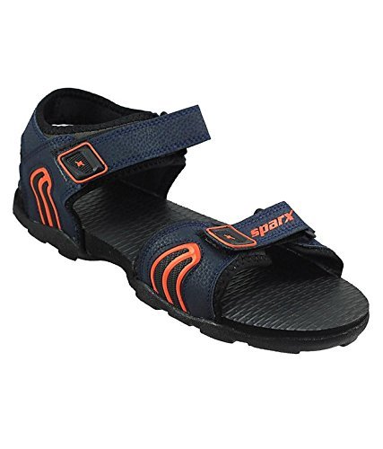 Image of Sparx Trending footwear Men's sandals for Outdoor /Office /Casual /Running /Gymming /Walking ss-702 blue orange uk-6