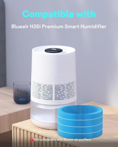 Image of Leemone H35i Humidifier Replacement Filter Compatible with Blueair Premium Smart Humidifier, Effectively Capture Large Particles and Minerals, 4 Pack