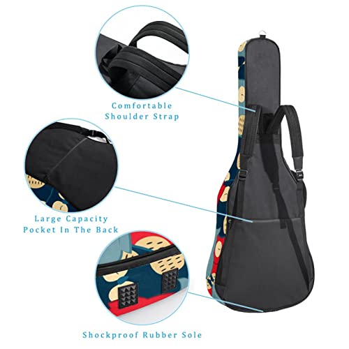 Housse de transport rembourrée en tissu Oxford imperméable avec bandoulière réglable Motif hibou - Les Beatles, Paul McCartney, John Lennon, RIngo Starr, George Harrison Housse de transport rembourrée en tissu Oxford imperméable avec bandoulière réglable Motif hibou – Image 4