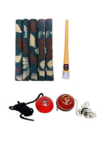 CW Pro Cricket-Zubehör-Set (Schlägergriffe + Griff-Applikator + Hängebälle zum Klopfen)