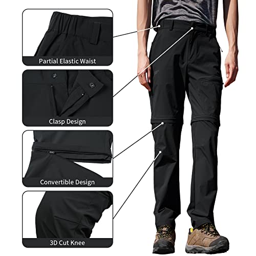 Pantalon de randonnée convertible homme séchage rapide imperméable - 6
