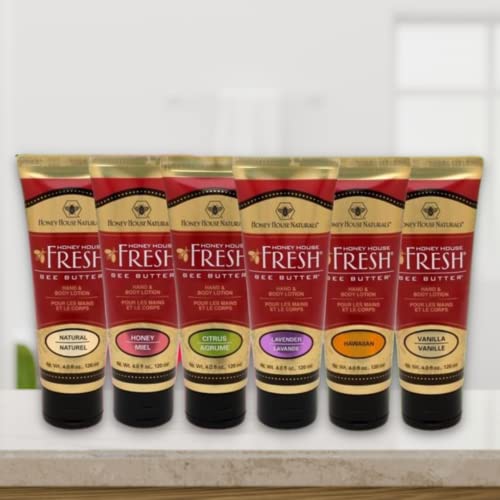Miniatura 2 de Honey House Naturals Bee Butter Tube Lotion Cream, cítricos, 4 onzas