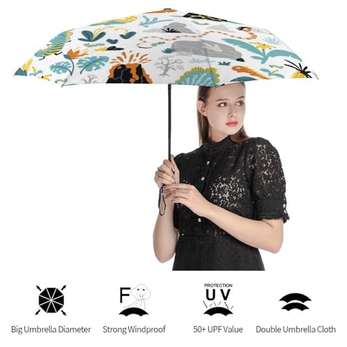 Parapluie pliant pingouins mignons, la solution contre la pluie - 4