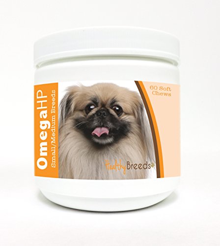 Image of Healthy Breeds Pekingese Omega HP Fatty Acid Skin and Coat Support Soft Chews 60 Count