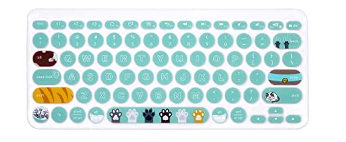 Protector de teclado ultra delgado de silicona HRH para Logitech K380 miniatura 1