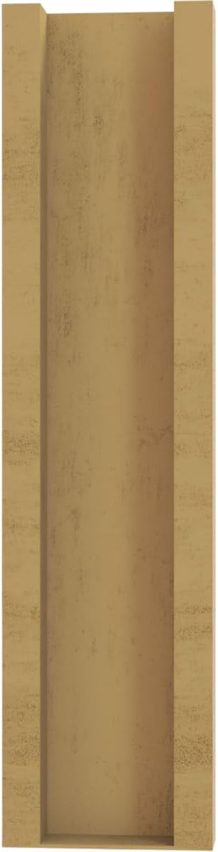 Ekena Millwork 5 1/2"W x 18"D x 22"H Funston Block Rough Cedar Woodgrain TimberThane Outlooker, Primed Tan