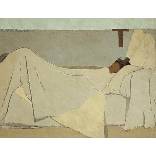 Toile Edouard Vuillard Au lit grand format pour creer un salon chaleureux
