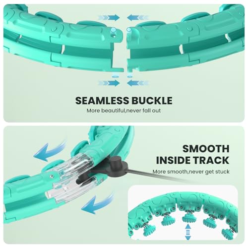 image for Fikswe Weighted Hula Infinity Fitness Hoop for Adult Weight Loss, 2 in