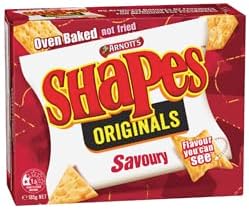 Arnotts Shapes Originals Savoury Crackers, Oven Baked, 185g