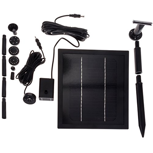 Gen RR GreenLighting 3W Solar Powered Water Pump LED Light w/Battery (Black, 2000mAh)