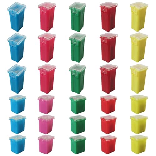 Qblahip 2026 New Automotive Fuse Collection 30-Piece with Standard and Low Profile