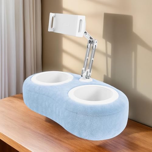 Soporte de almohada para teléfono en regazo ideal para ver series cómodamente en el sofá 3