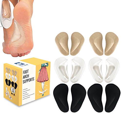 (12 Pieces) Arch Support Shoe Inserts for Flat Feet | Thicken High Arch