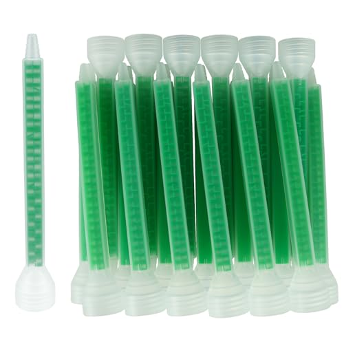 20 Pieces Mixing Nozzle Static Mix Nozzle Adhesive Tips Square