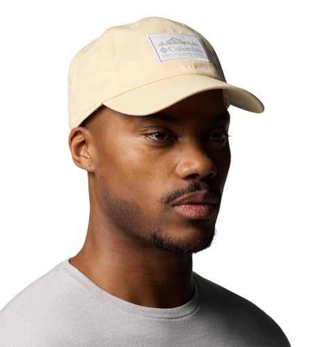 Image of Columbia Unisex Provisions Ball Cap, Lemon Wash /Mountain Landscape