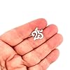 Dakota West Number 25 25th Birthday Anniversary 925 Sterling Silver Charm Jewelry Making Supply Pendant Bracelet Crafting #2