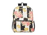 Betsey Johnson Printed Pebble Trim Backpack Black/White One Size